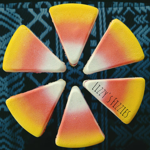 Candy Corn bath bomb