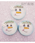 Snowman face bath bomb