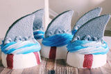 Shark fin bath bomb