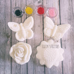 Floral butterfly bath bomb kit