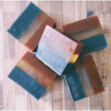 Active charcoal, turmeric and aloe vera soap