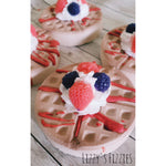 Berry waffle bath bomb