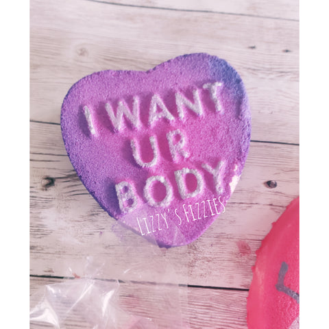 I want your body bath bomb