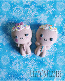 Gingerbread boy and girl bath bombs set