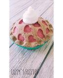 Cherry or warm apple pie bath bomb